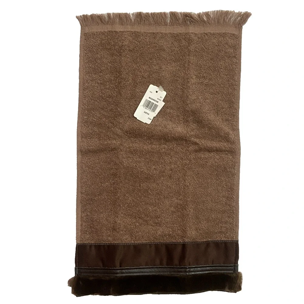 Vtg AVANTI Luxury TOWEL Set 6 pc Bath Fingertip  Washcloth Towels NEW Brown